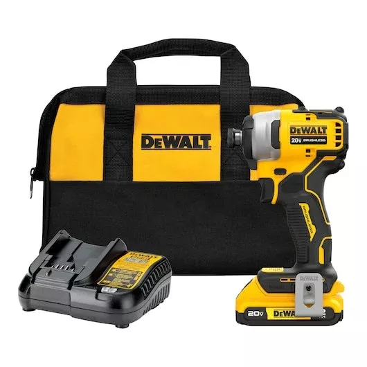 dewalt-atomic-20v-max-brushless-cordless-1-4-in-compact-impact-driver-kit-dcf809 Dewalt ATOMIC™ 20V MAX* Brushless Cordless 1/4 in. Compact Impact Driver Kit DCF809D1