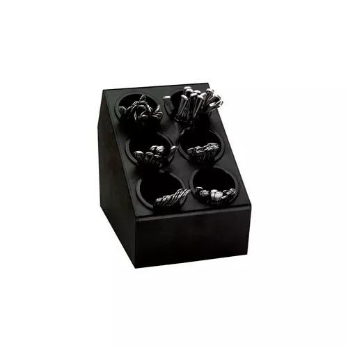 dispense-rite-countertop-6-section-silverware-organizer-ctsh-6bt Dispense-Rite Countertop 6 Section Silverware Organizer - CTSH-6BT