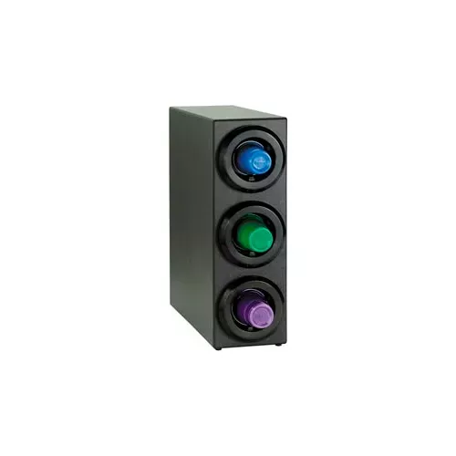 dispense-rite-three-tier-countertop-cup-dispensing-cabinet-black Dispense-Rite Three Tier Countertop Cup Dispensing Cabinet - Black