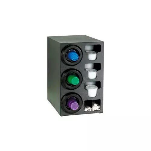 dispense-rite-upright-left-3-cup-dispenser-w-lid-straw-organizer Dispense-Rite Upright Left 3 Cup Dispenser w/Lid & Straw Organizer
