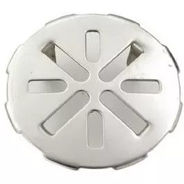 Drain Cover, Snap In, Stainless Steel, 3-In.
