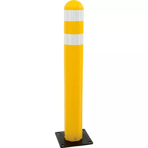eagle-poly-guide-post-delineator-42-x-5-75-dia-yellow Eagle Poly Guide Post Delineator 42" x 5.75" Dia. Yellow