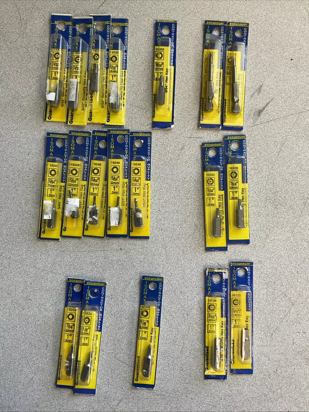 eazypower-isomax-contractor-quality-hex-key-bit-lot EAZYPOWER ISOMAX CONTRACTOR QUALITY HEX KEY BIT LOT