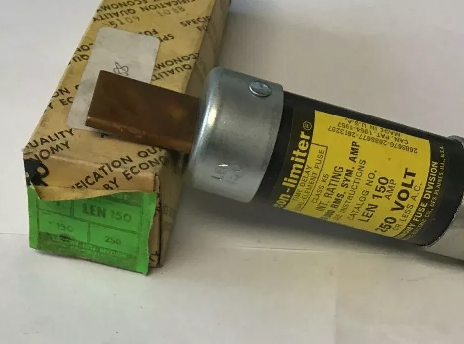 economy-len-150-fuse-250v-eco-limiter-class-k5-time-delay-dual-element ECONOMY LEN 150 FUSE 250V ECO-LIMITER CLASS K5 TIME DELAY DUAL ELEMENT