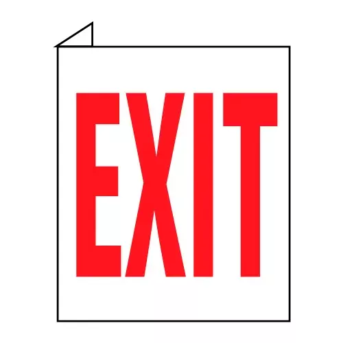 facility-flange-sign-exit Facility Flange Sign - Exit