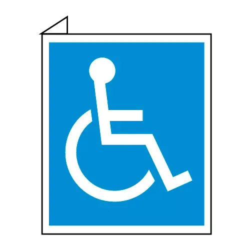 facility-flange-sign-handicapped-symbol Facility Flange Sign - Handicapped Symbol