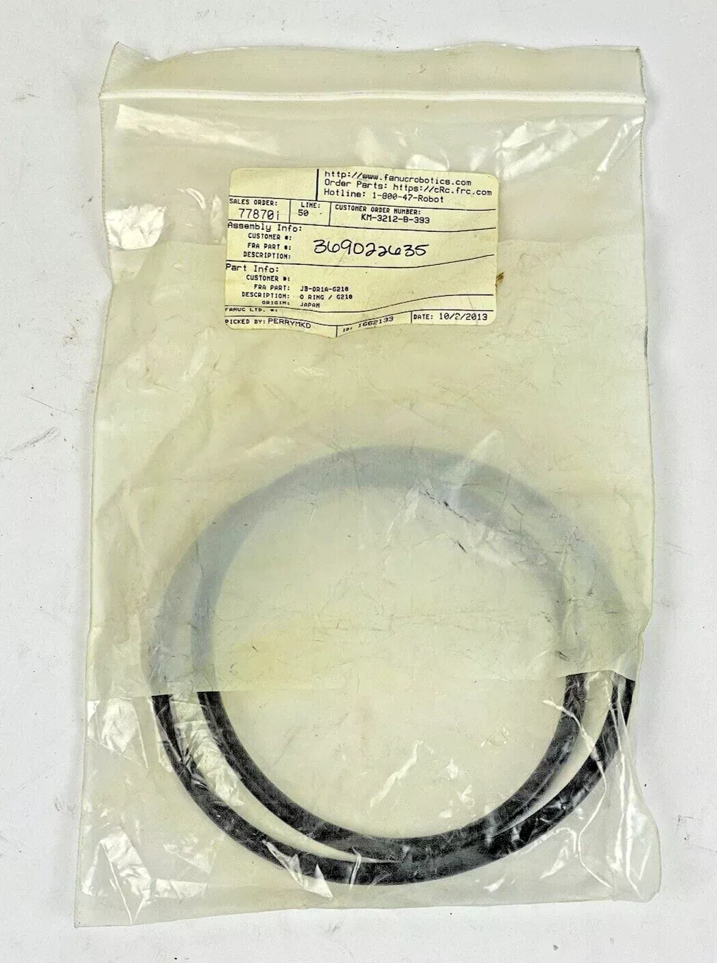 fanuc-jb-or1a-g210-o-ring-replacement-blk-o-ring-g210 FANUC - JB-OR1A-G210 - O-RING REPLACEMENT, BLK - O RING G210