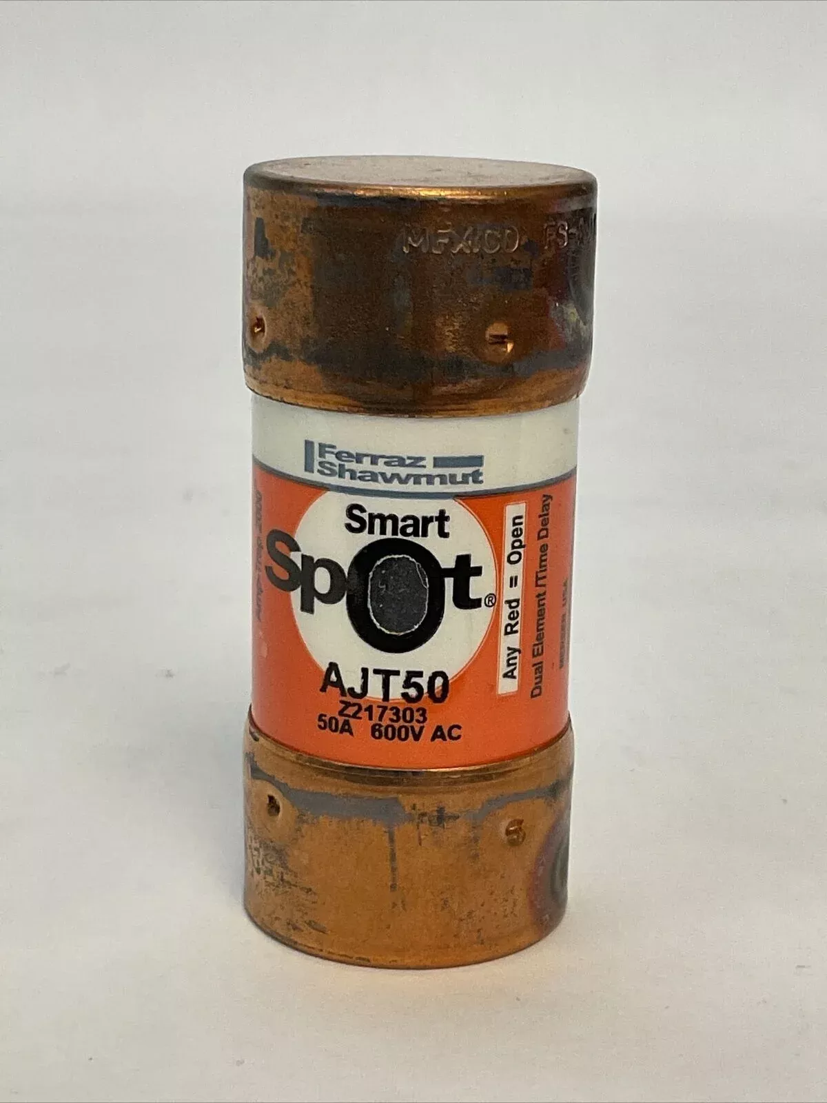 ferraz-shawmut-ajt50-smart-spot-amp-trap-2000-50a-600vac-dual-element-time-delay FERRAZ SHAWMUT AJT50 SMART SPOT AMP-TRAP 2000 50A 600VAC DUAL ELEMENT TIME DELAY