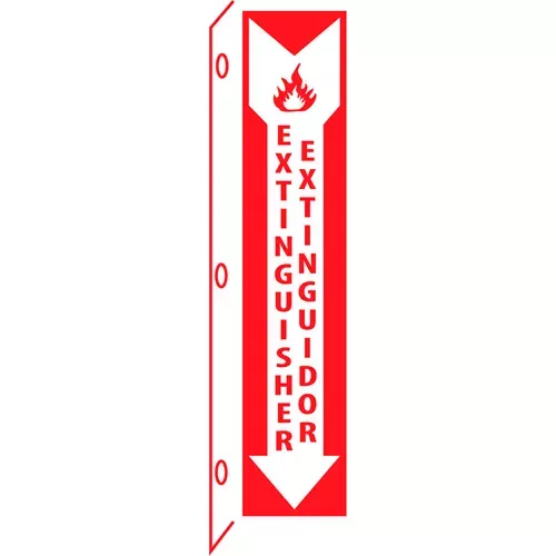 fire-flange-sign-bilingual-extinguisher-extinor Fire Flange Sign - Bilingual - Extinguisher Extinor