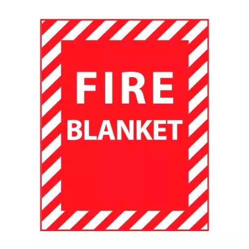Fire Safety Sign - Fire Blanket - Plastic