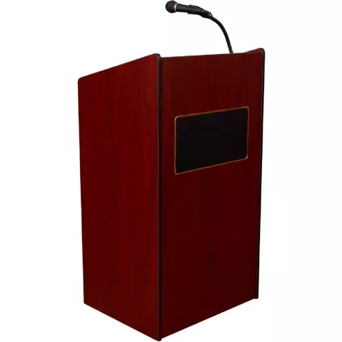 floor-sound-podium-lectern-mahogany Floor Sound Podium / Lectern - Mahogany