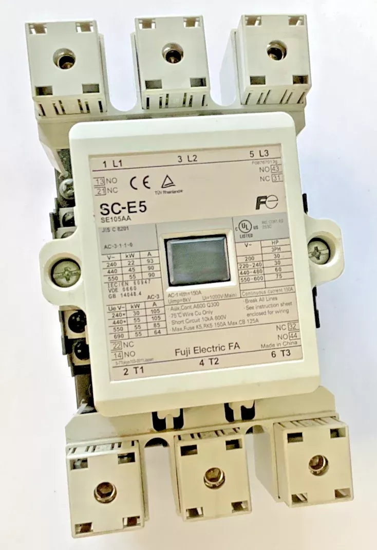 fuji-electric-sc-e5-contactor-se105aa-150a-8kv FUJI ELECTRIC SC-E5 CONTACTOR SE105AA 150A 8KV