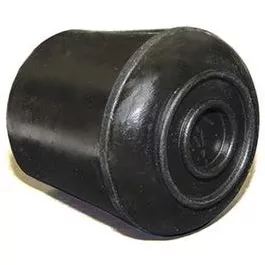 Furniture Leg Tip, Black Rubber, 7/8-In., 4-Pk.