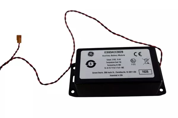 ge-ic693acc302b-auxiliary-battery-module-3vdc-15ah GE IC693ACC302B Auxiliary Battery Module 3VDC 15AH