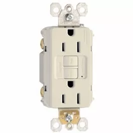 gfci-outlet-15a-almond-3-pack GFCI Outlet, 15A, Almond, 3-Pack