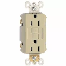 gfci-outlet-15a-ivory-3-pack GFCI Outlet, 15A, Ivory, 3-Pack