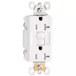 gfci-receptacle-duplex-20a-white GFCI Receptacle, Duplex, 20A, White