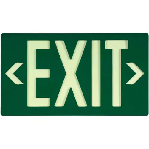 glo-brite-eco-exit-sign-green-single-face-7040100b Glo-Brite ECO Exit Sign- Green Single Face, 7040100B
