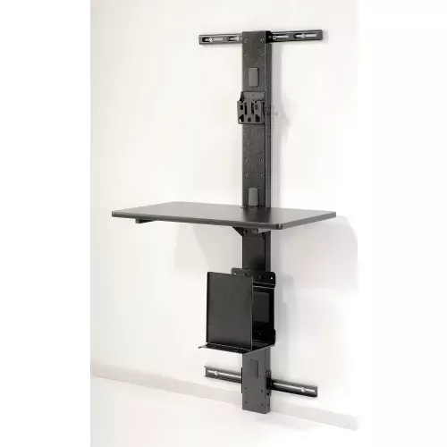 global-industrial-72-h-wall-mount-unit-with-vesa-mount-black Global Industrial™ 72"H Wall Mount Unit with VESA Mount - Black