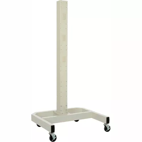 global-industrial-78-h-mobile-post-with-caster-base-beige Global Industrial™ 78"H Mobile Post with Caster Base - Beige