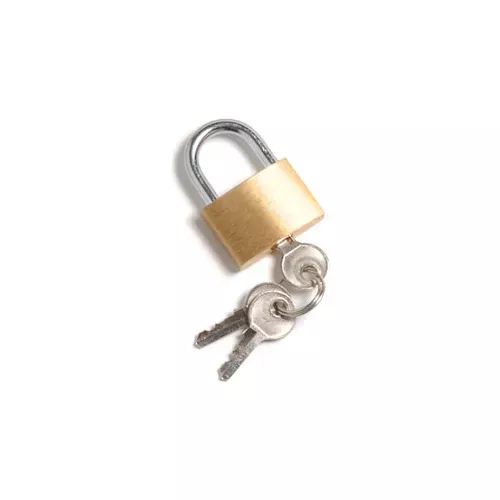 global-industrial-brass-padlock-with-3-keys Global Industrial™ Brass Padlock With 3 Keys