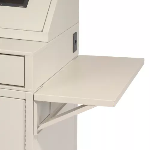 global-industrial-set-2-gray-side-shelves-security-audio-visual-cart Global Industrial™ Set Of 2 Gray Side Shelves For Security Audio Visual Cart