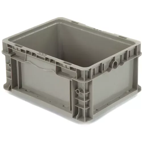 global-industrial-stackable-straight-wall-container-solid-12-l-x-15-w-x-7-1-2-h- Global Industrial Stackable Straight Wall Container, Solid, 12"L x 15"W x 7-1/2"H, Gray