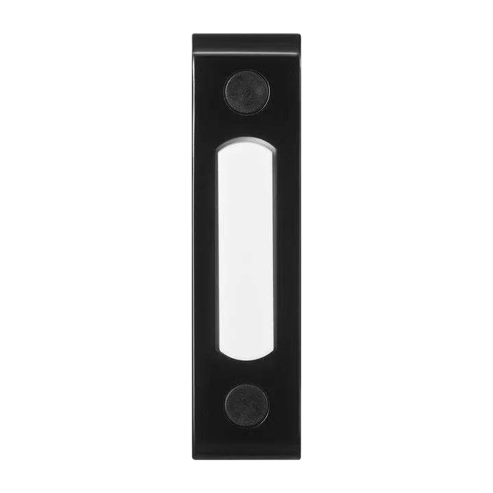 globe-heath-zenith-black-metal-wired-lighted-push-doorbell-button Globe Heath Zenith Black Metal Wired Lighted Push Doorbell Button