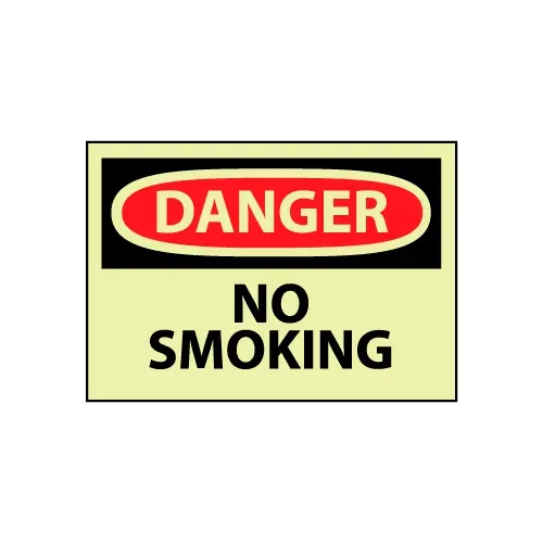 glow-danger-rigid-plastic-no-smoking Glow Danger Rigid Plastic - No Smoking