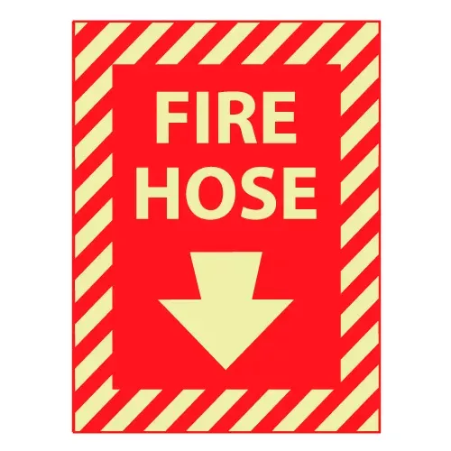 glow-sign-rigid-plastic-fire-hose-with-down-arrow Glow Sign Rigid Plastic - Fire Hose(With Down Arrow)