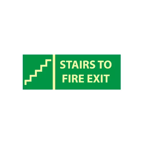 glow-sign-rigid-plastic-stairs-to-exit Glow Sign Rigid Plastic - Stairs To Exit