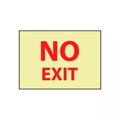 glow-sign-vinyl-10x14-no-exit Glow Sign Vinyl 10x14 - No Exit