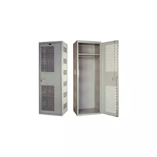 hallowell-securitymax-welded-vented-locker-24-w-x-22-d-x-72-h-light-gray-assembl Hallowell SecurityMax Welded Vented Locker, 24"W x 22"D x 72"H, Light Gray, Assembled