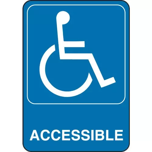 hillman-group-adhesive-handicap-accessible-sign-5-x-7 Hillman Group Adhesive Handicap Accessible Sign (5" X 7")
