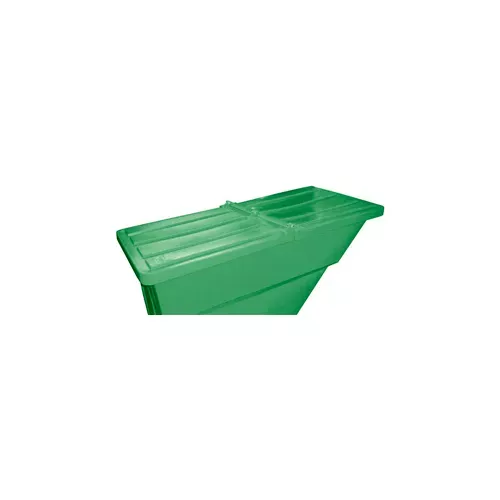 hinged-lid-1-1-10-cu-yd-plastic-self-dumping-hopper-green Hinged Lid for 1-1/10 Cu. Yd., Plastic Self-Dumping Hopper, Green