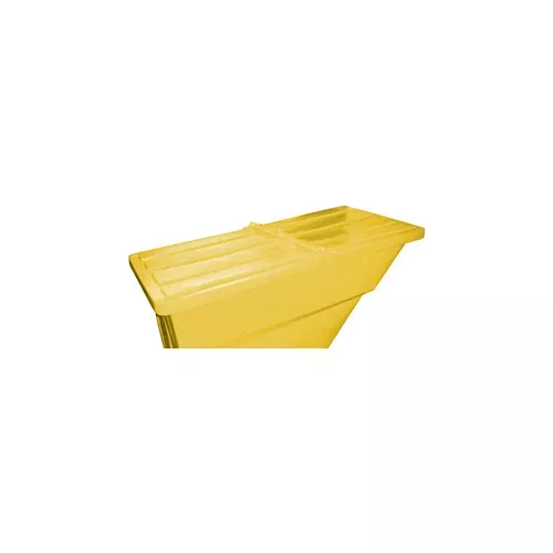 hinged-lid-1-1-10-cu-yd-plastic-self-dumping-hopper-yellow Hinged Lid for 1-1/10 Cu. Yd., Plastic Self-Dumping Hopper, Yellow