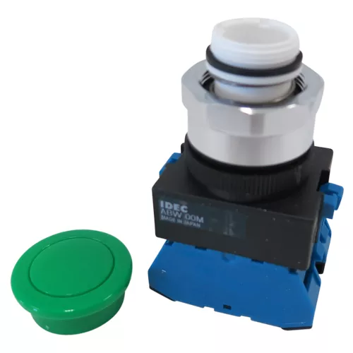IDEC | ABW320-G | Green Mushroom Pushbutton