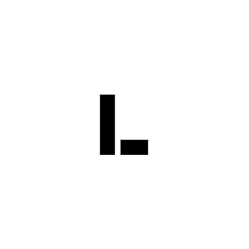 individual-character-stencil-12-letter-l Individual Character Stencil 12" - Letter L