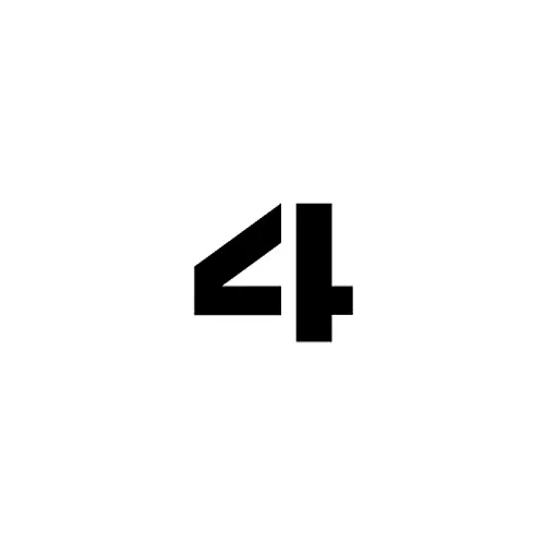 individual-character-stencil-12-number-4 Individual Character Stencil 12" - Number 4
