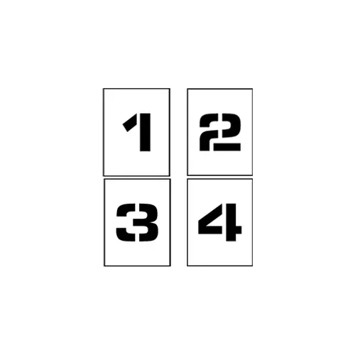 individual-character-stencil-24-number-set-0-9 Individual Character Stencil 24" - Number Set 0-9