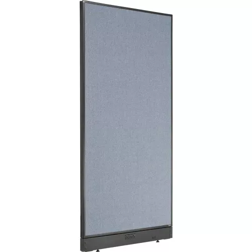 Interion Electric Office Partition Panel, 36-1/4"W x 76"H, Blue