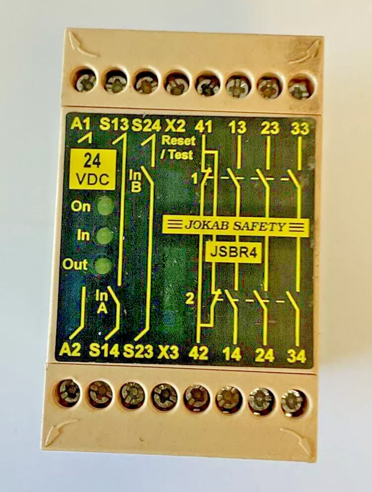 jokab-jsbr4-safety-relay-24vdc JOKAB JSBR4 SAFETY RELAY 24VDC