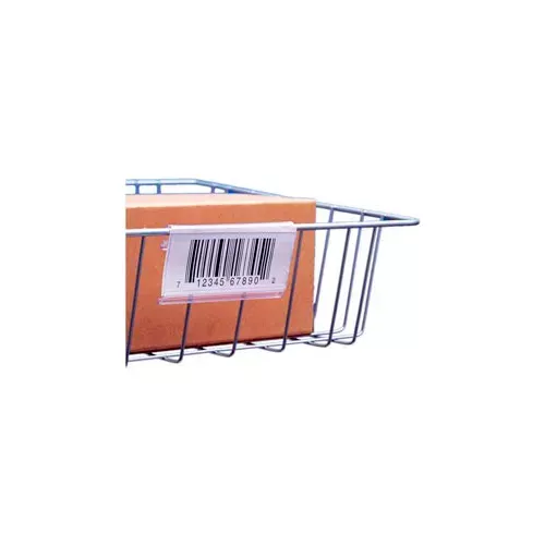 Label Holder, Wire Basket/Display, Clear 3" (25 pcs/pkg)