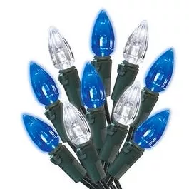 LED Light Set, C3, Cool White & Blue, 70-Ct.