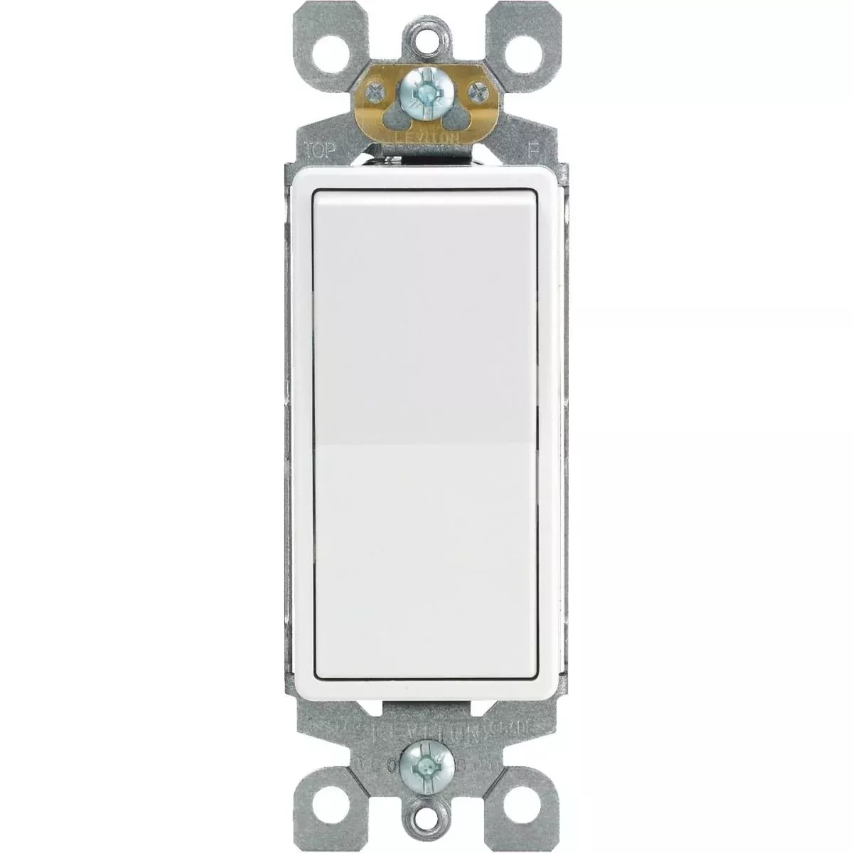 leviton-decora-commercial-grade-20-amp-rocker-single-pole-switch-white Leviton Decora Commercial Grade 20 Amp Rocker Single Pole Switch, White