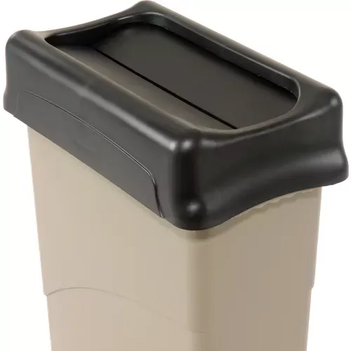 lid-16-23-gallon-rectangular-rubbermaid-trash-can-black Lid for 16-23 Gallon Rectangular Rubbermaid Trash Can - Black