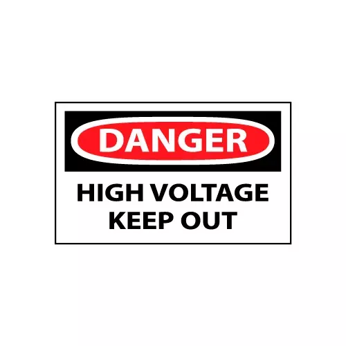 machine-labels-danger-high-voltage-keep-out Machine Labels - Danger High Voltage Keep Out