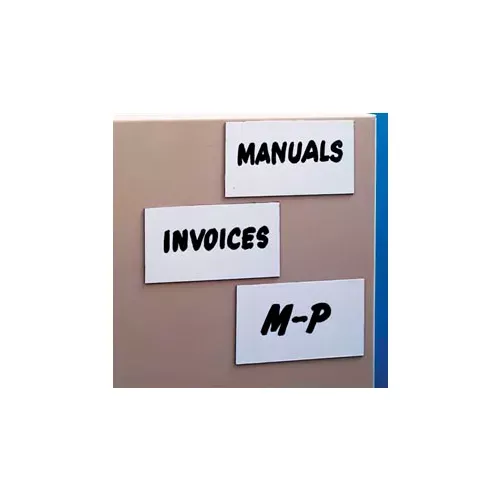 Magnetic Write-On Label, 1" x 4" (25 pcs/pkg)