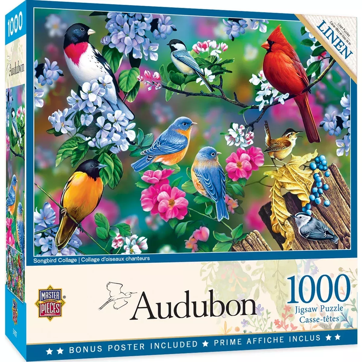 masterpieces-audubon-songbird-collage-1000-piece-puzzle MasterPieces Audubon Songbird Collage 1000 Piece Puzzle