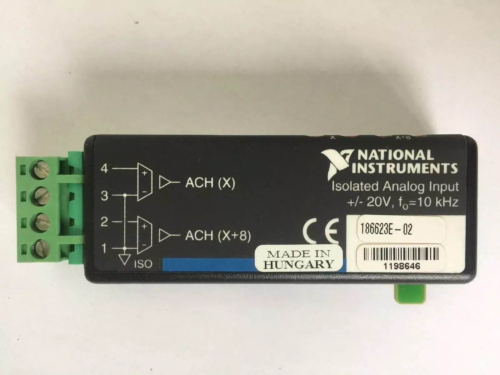 national-instruments-scc-ai02-isolated-analog-input-module-20v NATIONAL INSTRUMENTS SCC-AI02 ISOLATED ANALOG INPUT MODULE +/- 20V